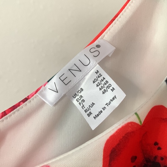 NWOT Venus Floral Dress with Asymmetrical hem. sz M, Homecoming! - Picture 3 of 4